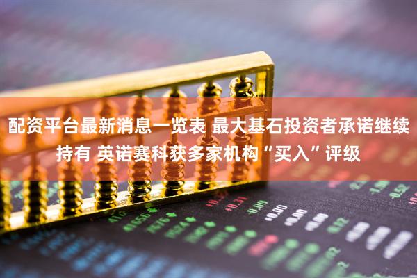 配资平台最新消息一览表 最大基石投资者承诺继续持有 英诺赛科获多家机构“买入”评级
